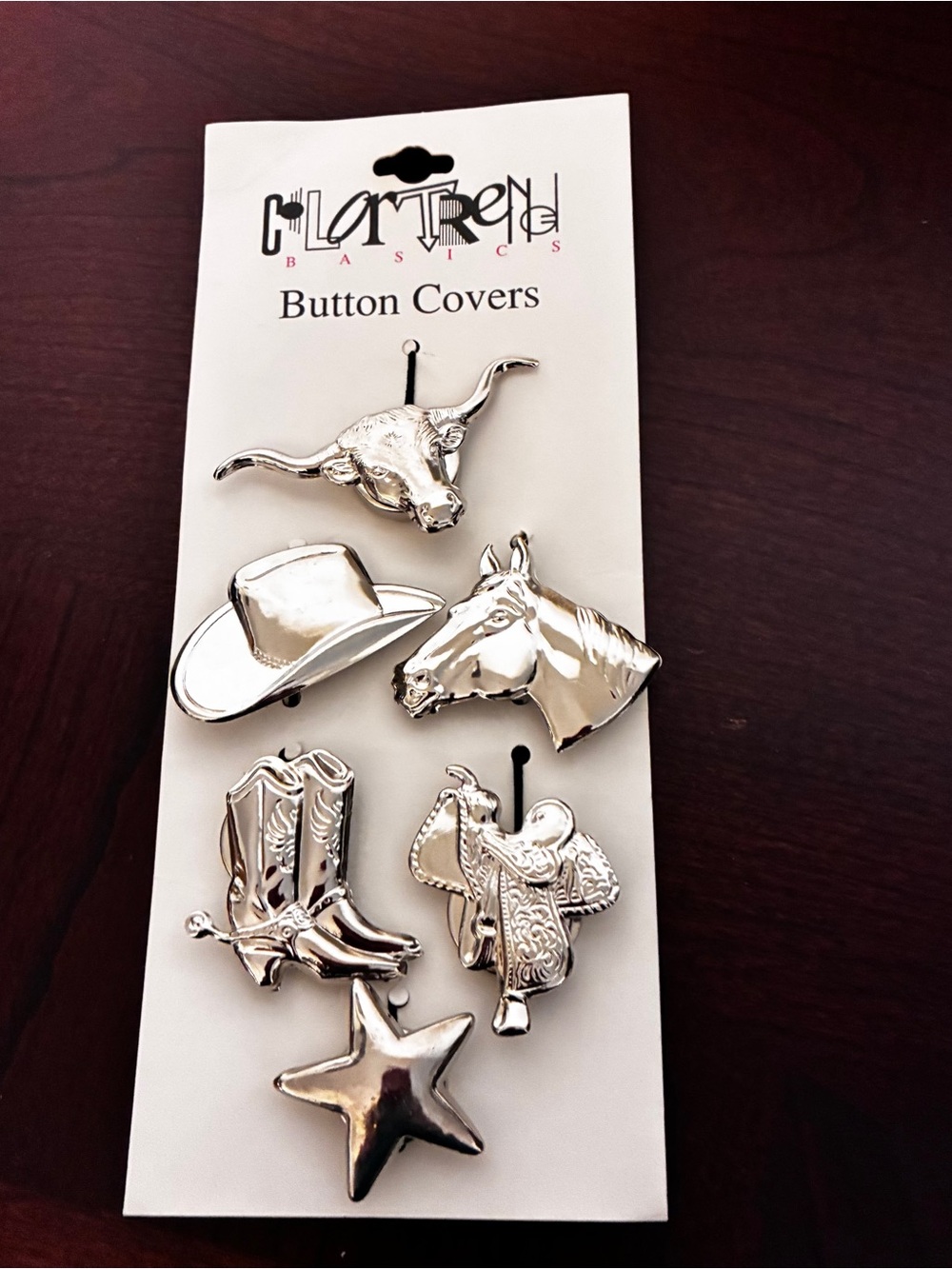 Western Button Covers - 6 Pack